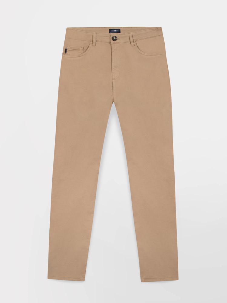 Pantalón Fluido Beige TBS FILAO para Hombre 3/4