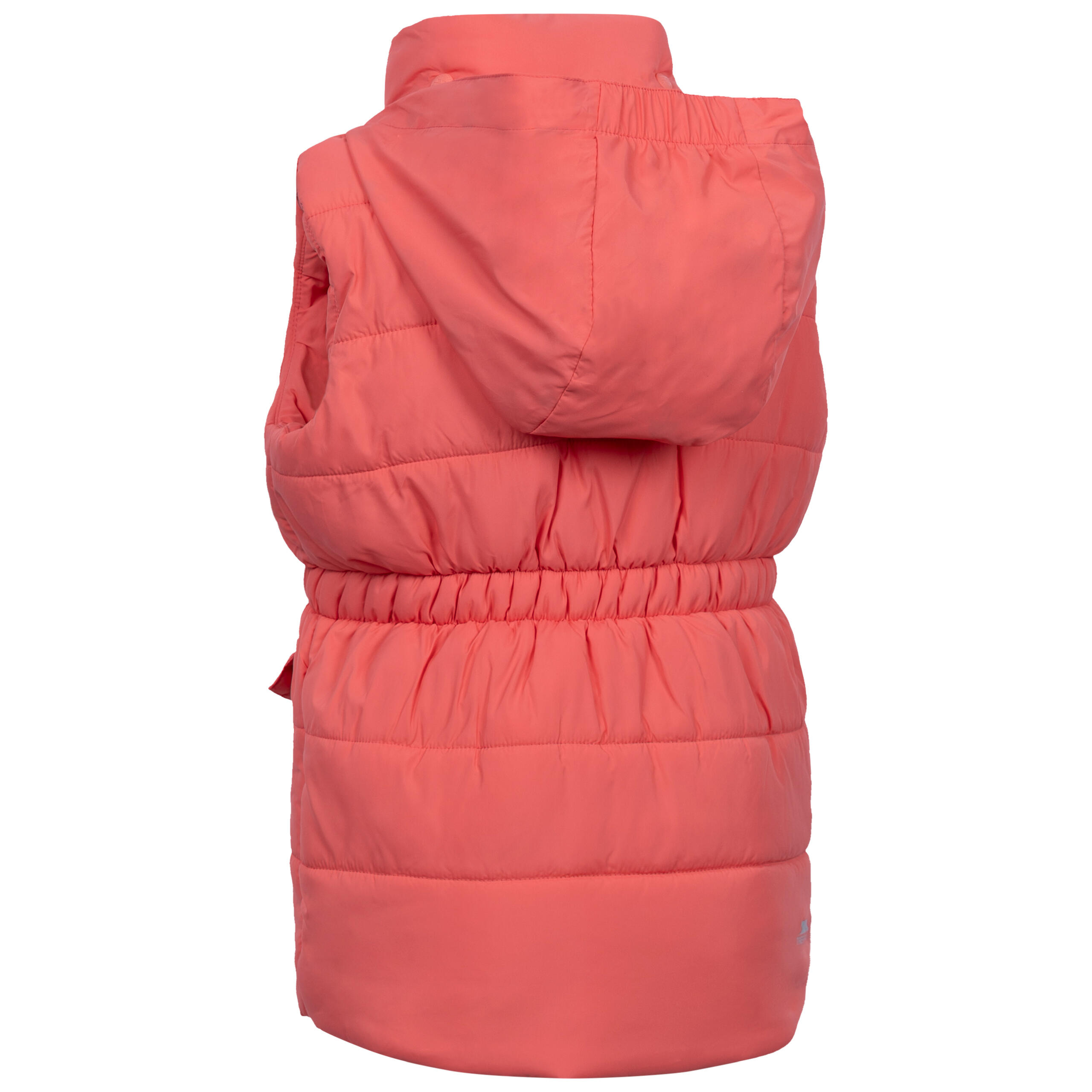 Girls Quilted Fold Away Hood Casual Gilet - Casster 2/5