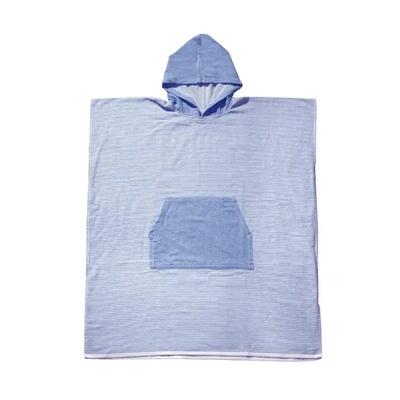Surf poncho volwassenen fijne streep