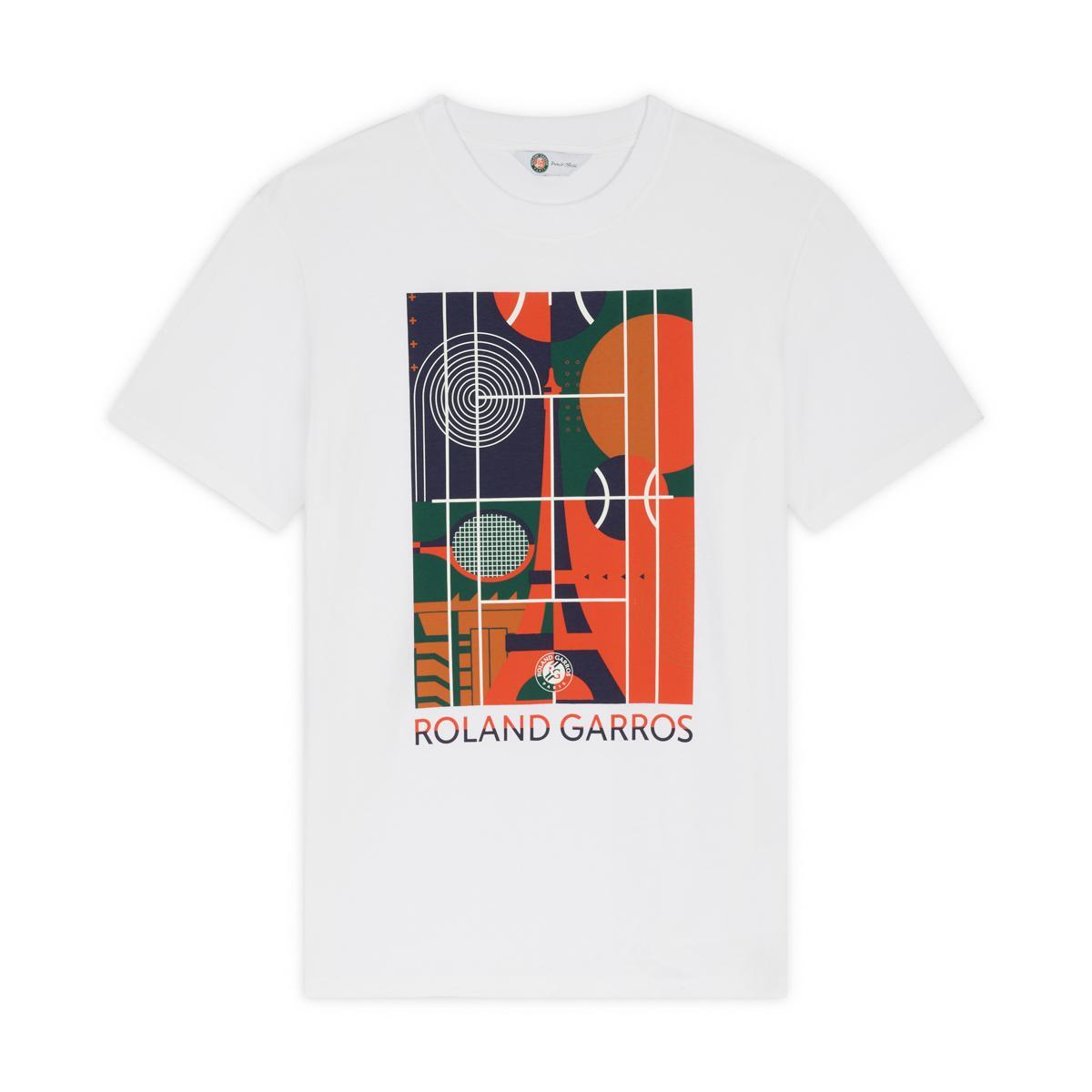 T-shirt Court Eiffel homme Roland-Garros - Blanc 5/5