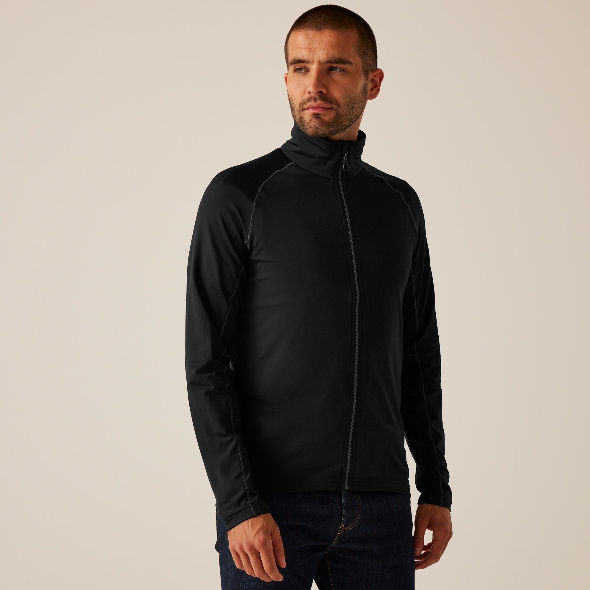Mens Stretch Full-Zip Midlayer | Decathlon