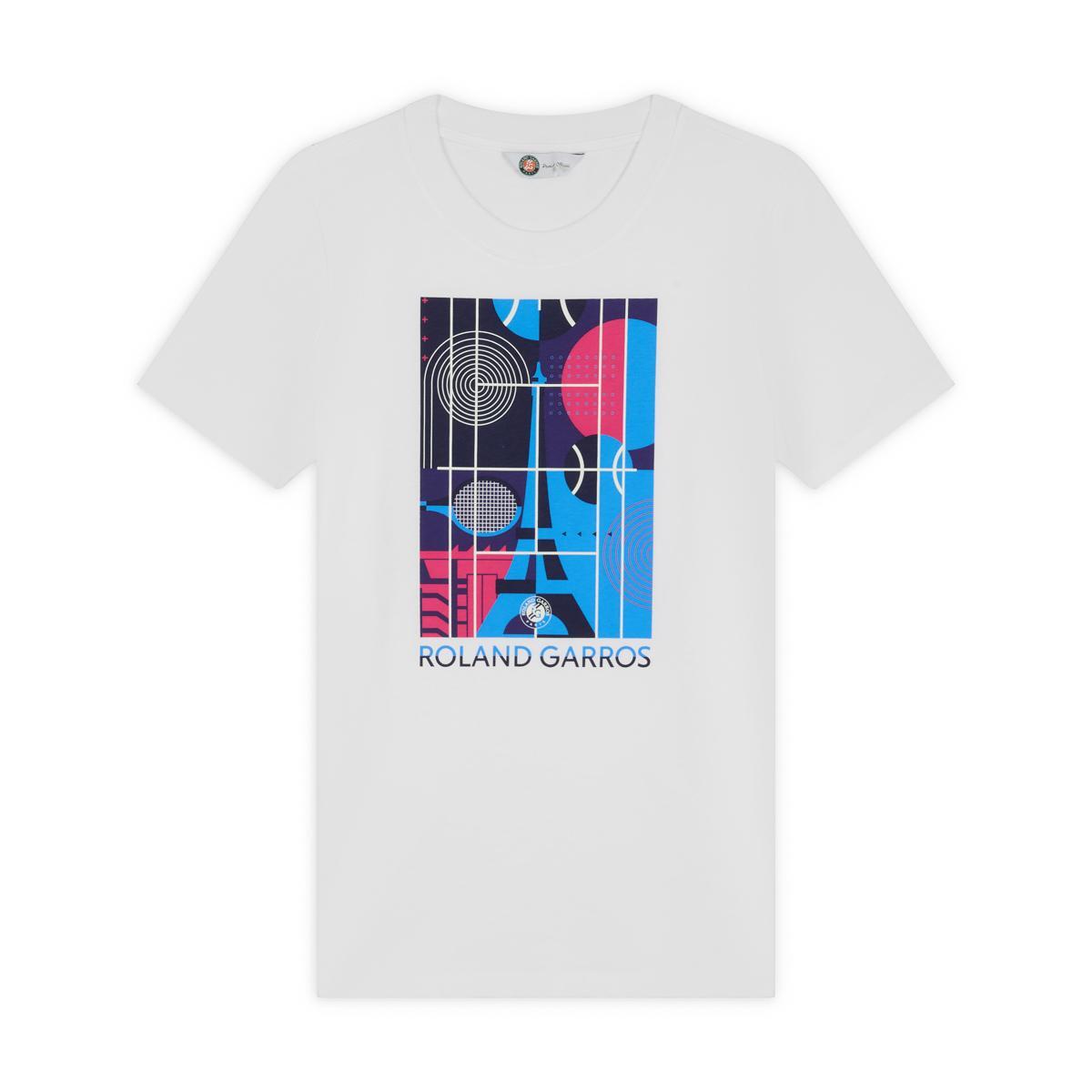 T-shirt Court Eiffel femme Roland-Garros - Blanc 5/5