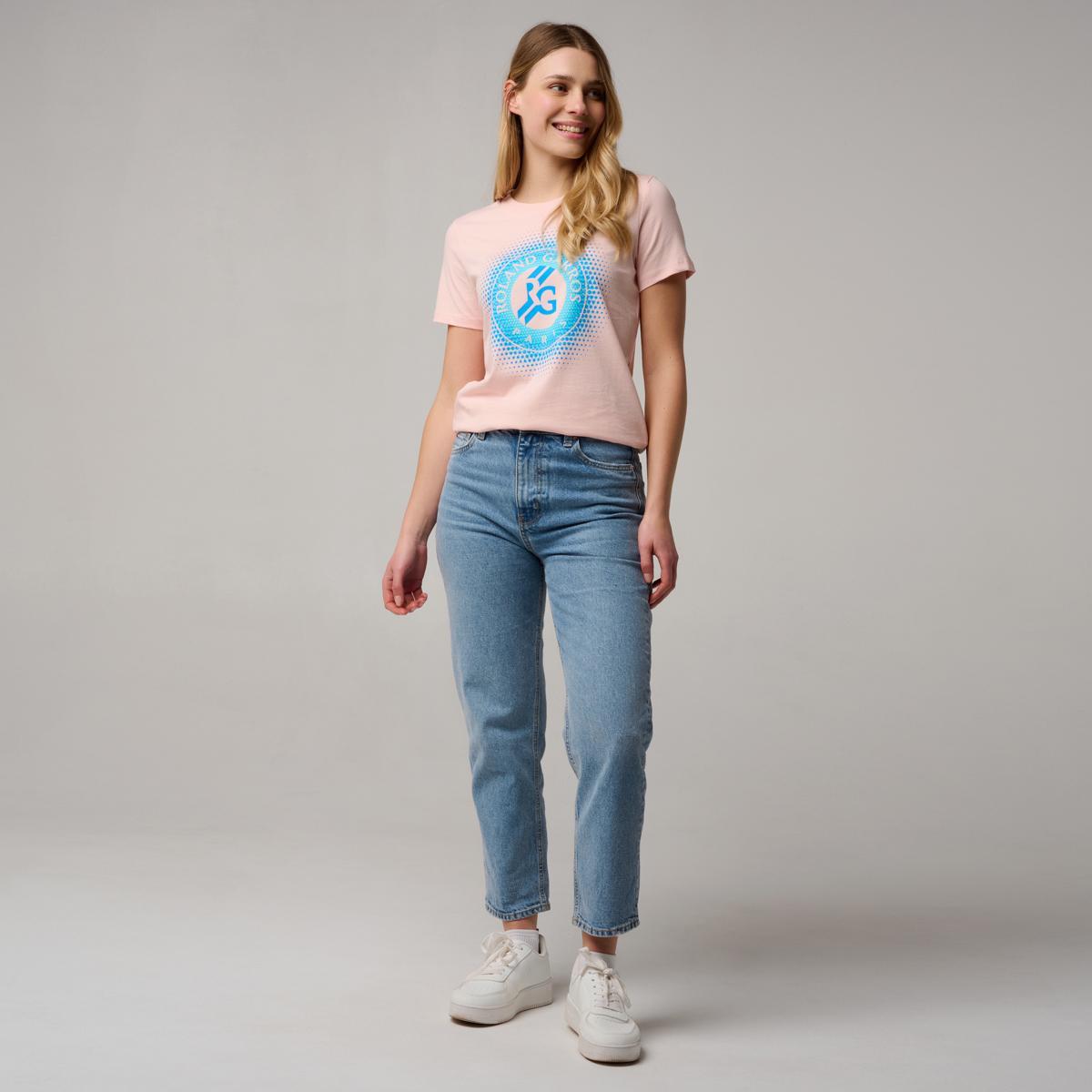 T-shirt Logo femme Roland-Garros - Rose 3/5