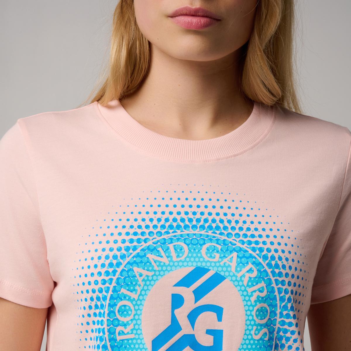 T-shirt Logo femme Roland-Garros - Rose 2/5
