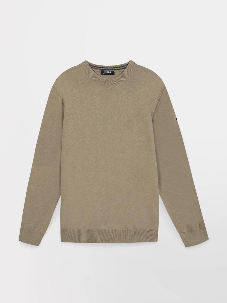 Maglione Beige da Uomo TBS Nocturne 3/4