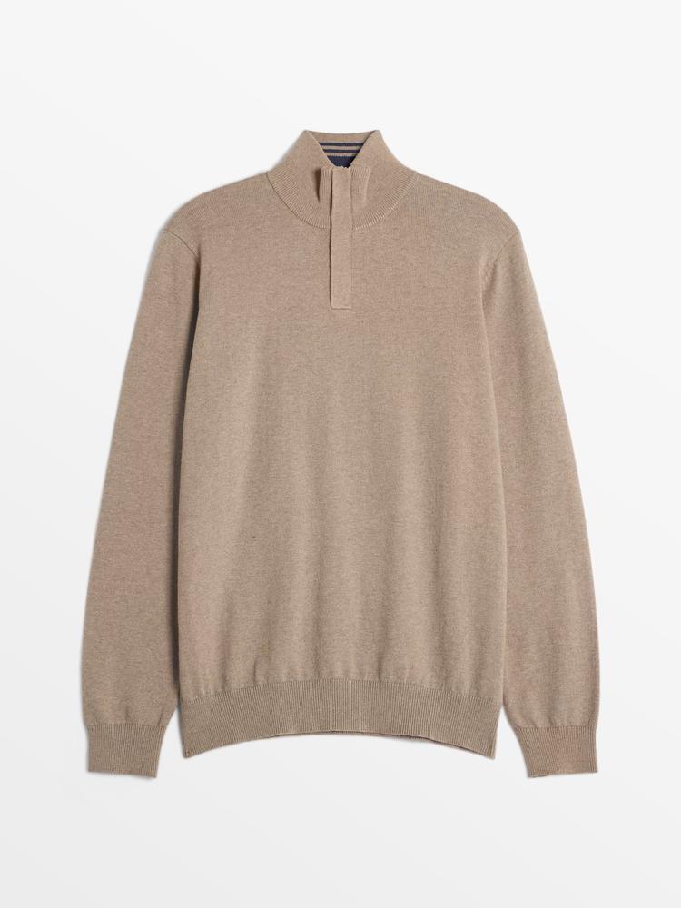 Pullover Beige Uomo TBS Malik 3/4