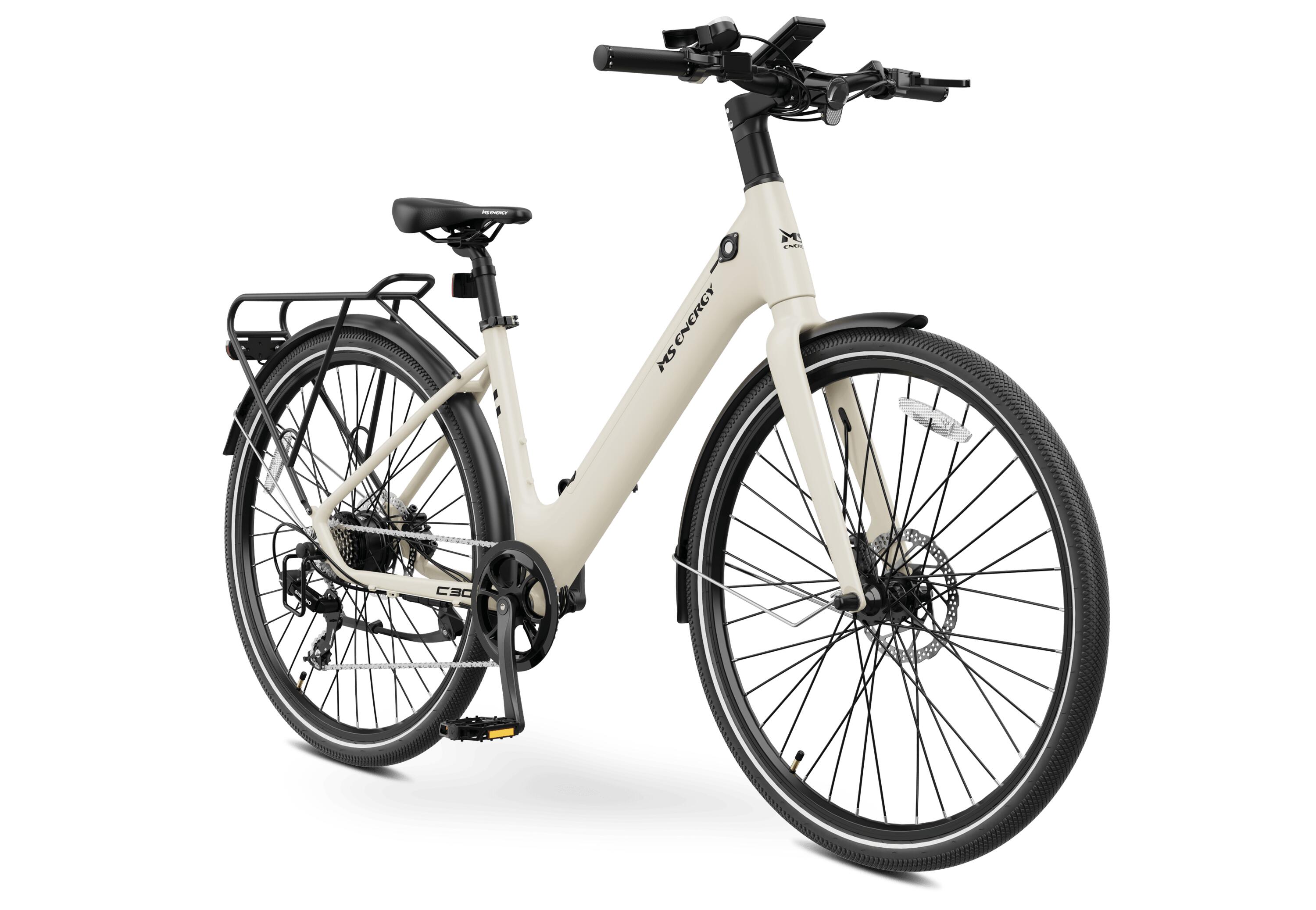 MS ENERGY - E-Bike Citybike - c30 creme weiss 2/4