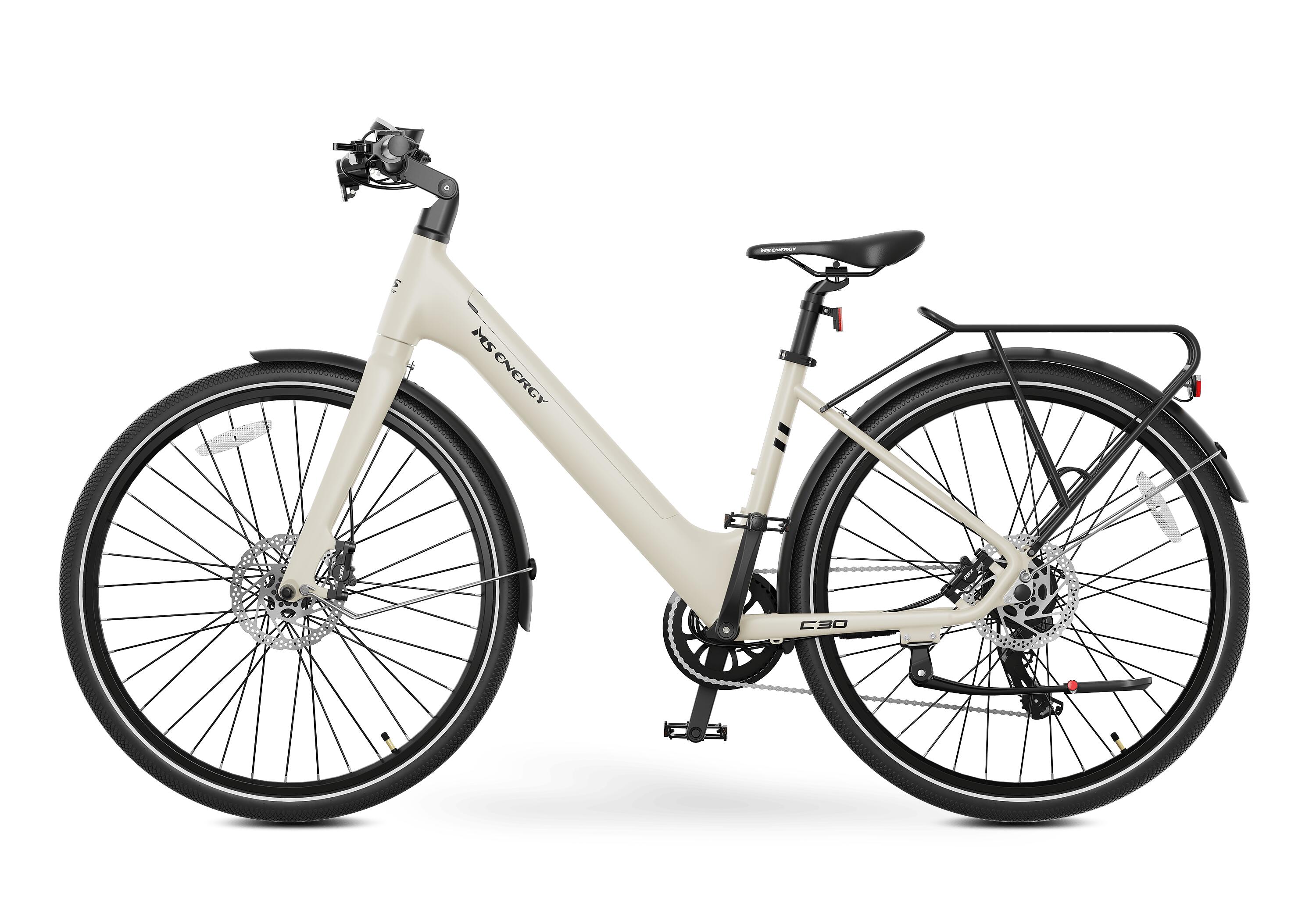 MS ENERGY - E-Bike Citybike - c30 creme weiss 4/4