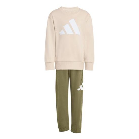 Ensemble jogging Adidas enfants beige-vert JOG KB9668