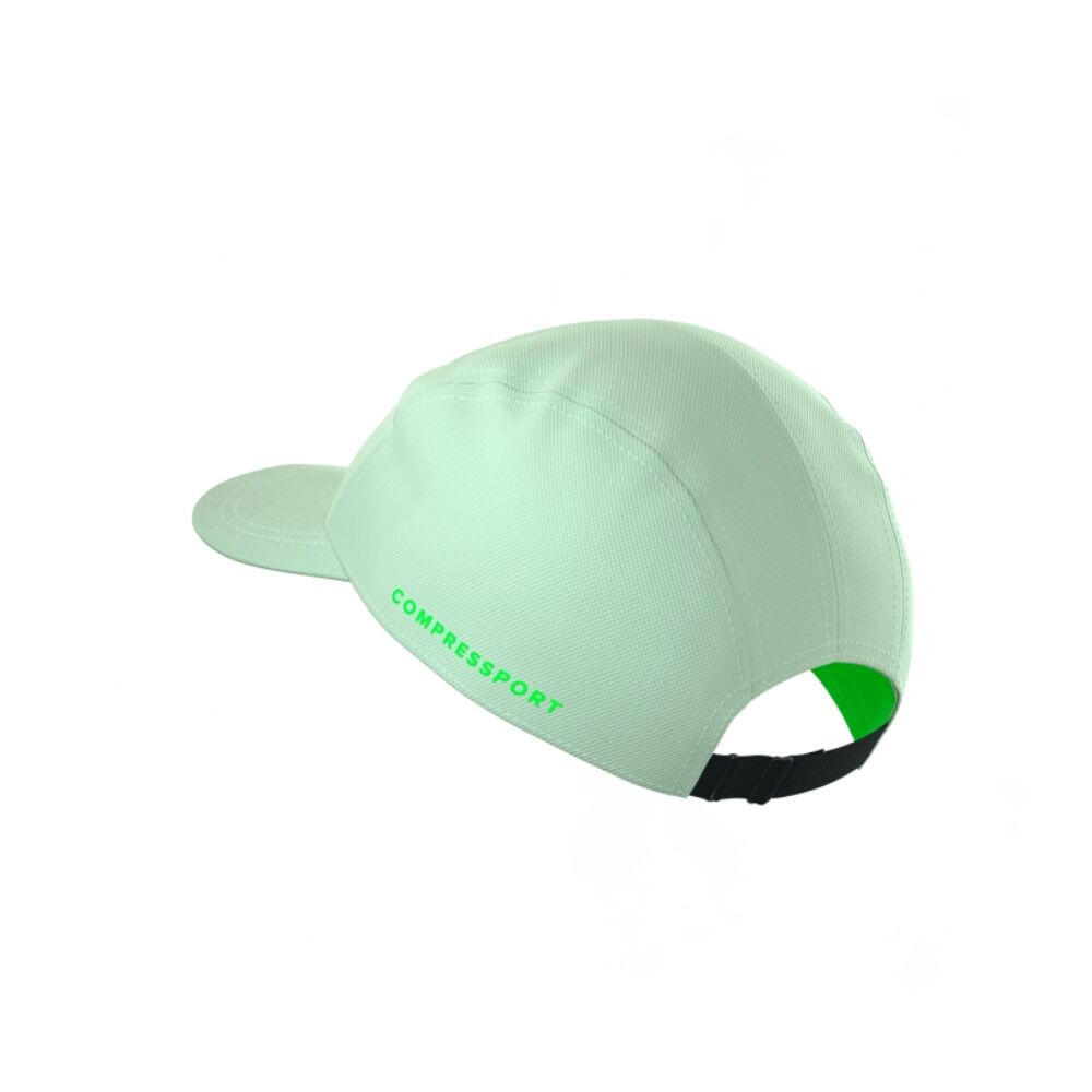 Gorra running 5 Panel Lime running Unisex Amarillo Compressport 2/3