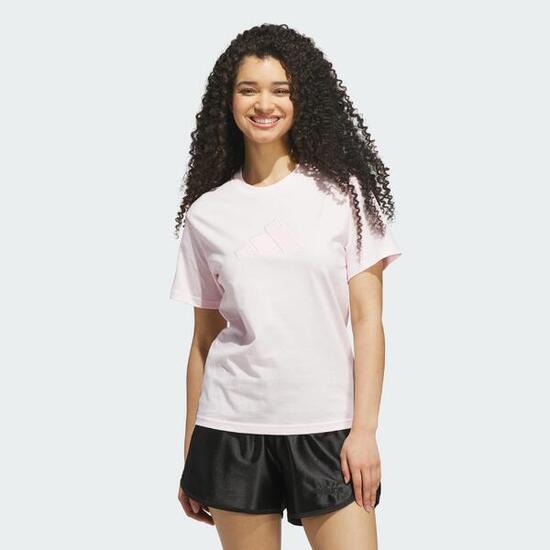 T-SHIRT GRAPHIQUE LOGO SATINÉ