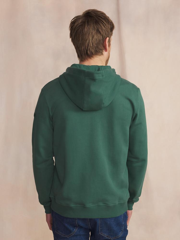 Sudadera con Cremallera Verde para Hombre TBS JULINZIP 2/3