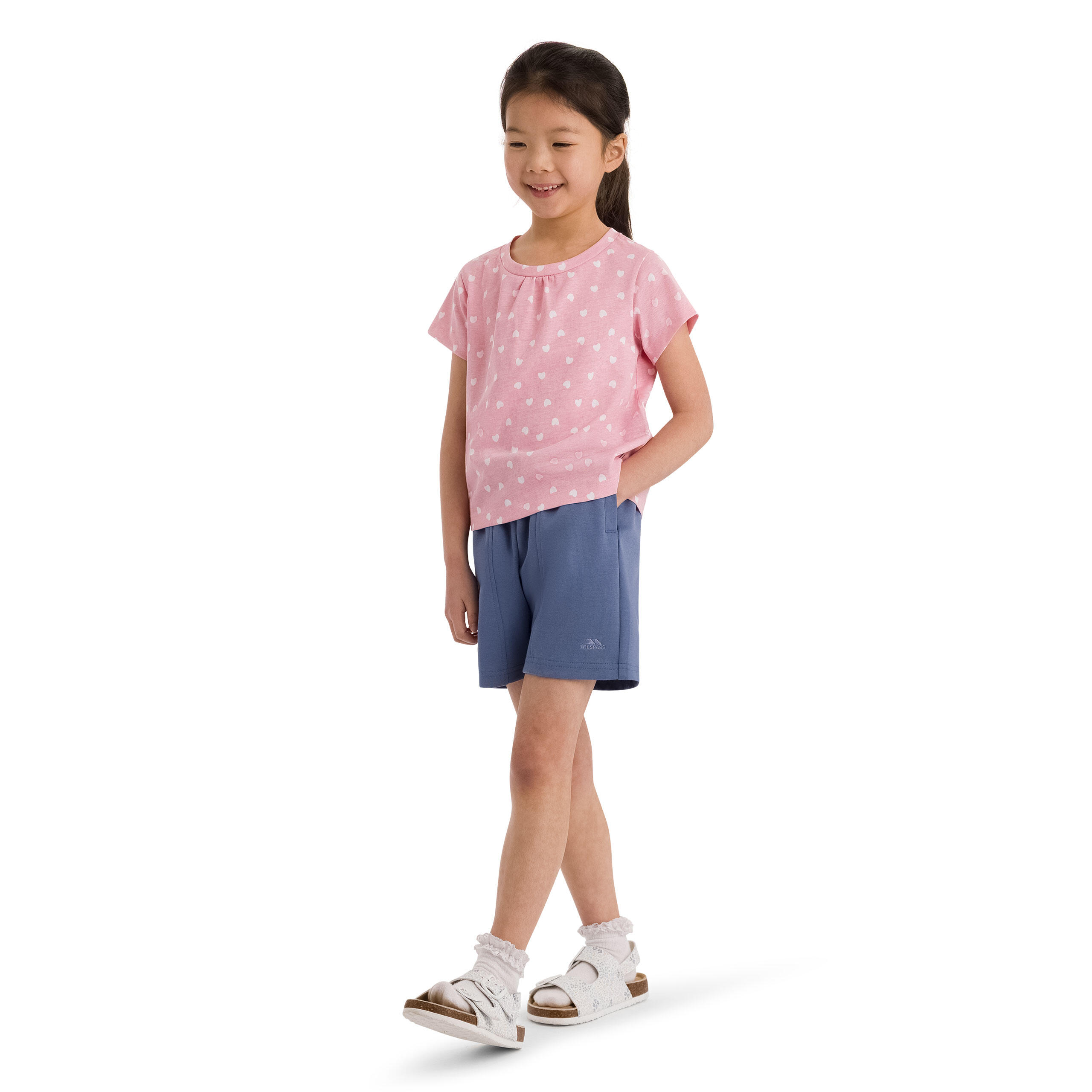 Girls Elasticated Waist With 2 Side Pockets Shorts - Darana 4/5