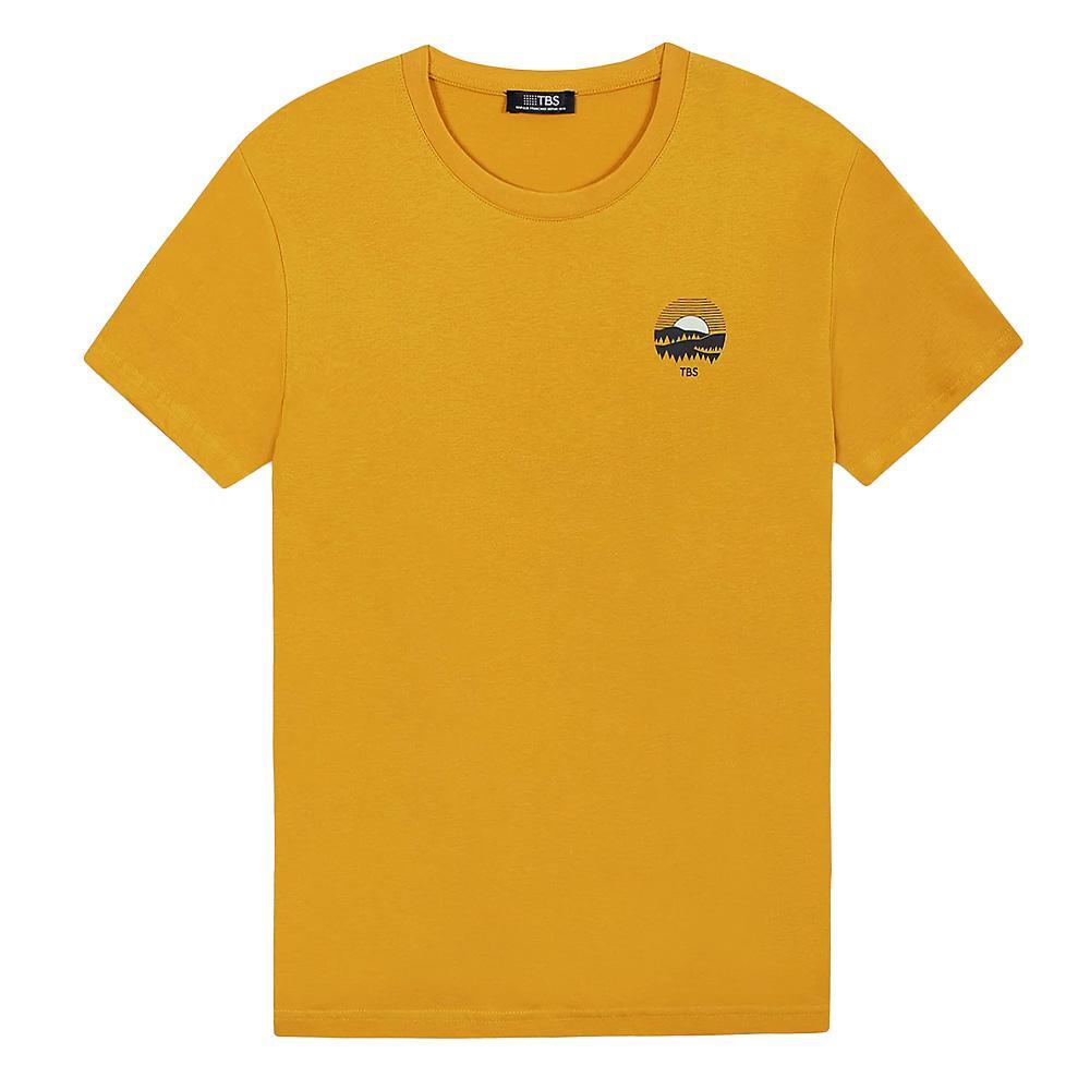 T-Shirt Jaune Homme TBS LOGGY 1/2