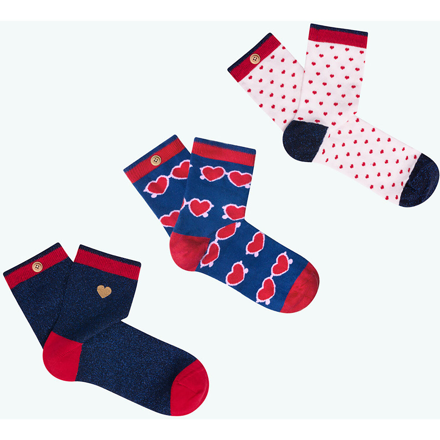 Damen Socken W VA S´AIMER 3-PACK 1/1