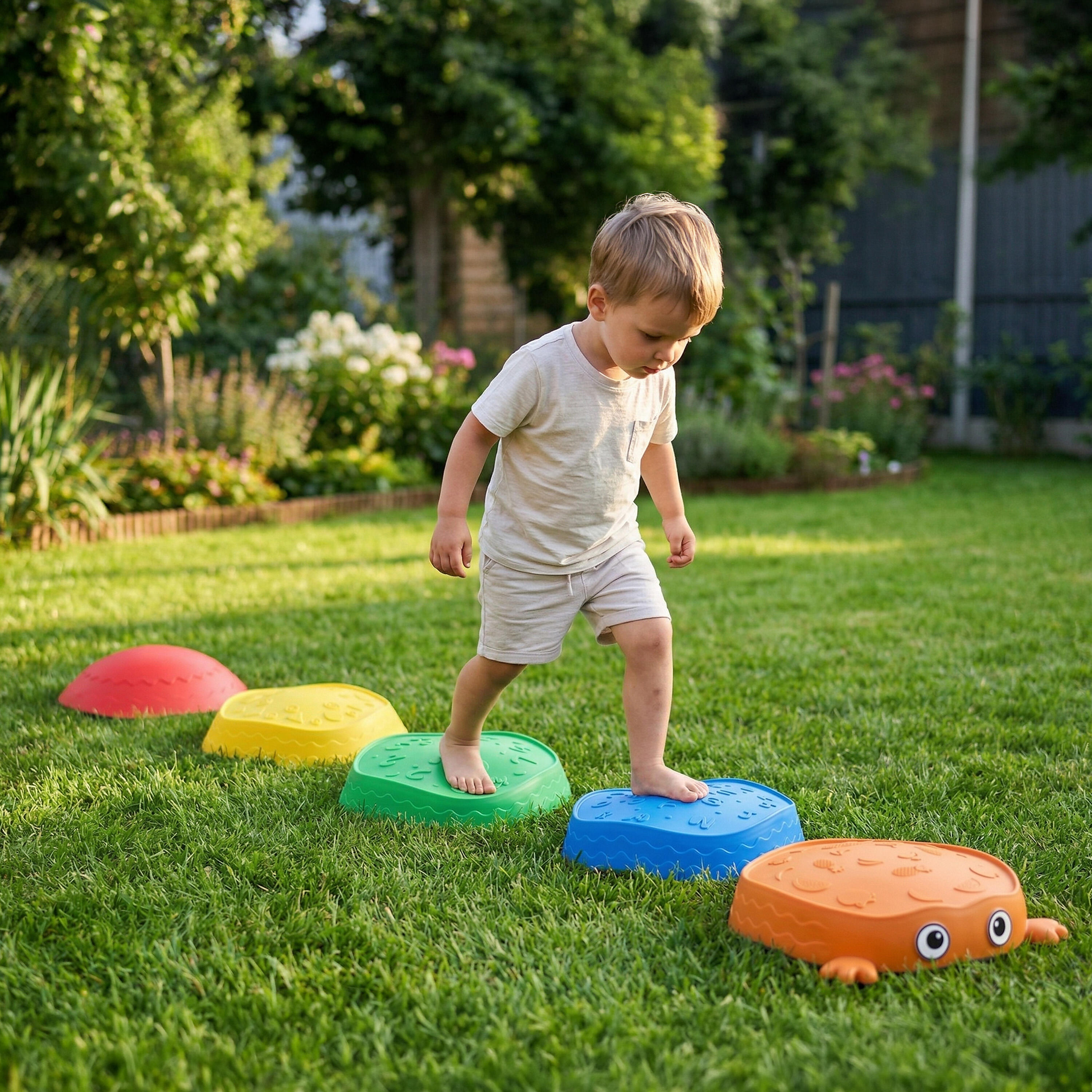 Balanciersteine 5er Set Stapelsteine Motorik Spielzeug für Kinder ab 1 Jahr 3/7