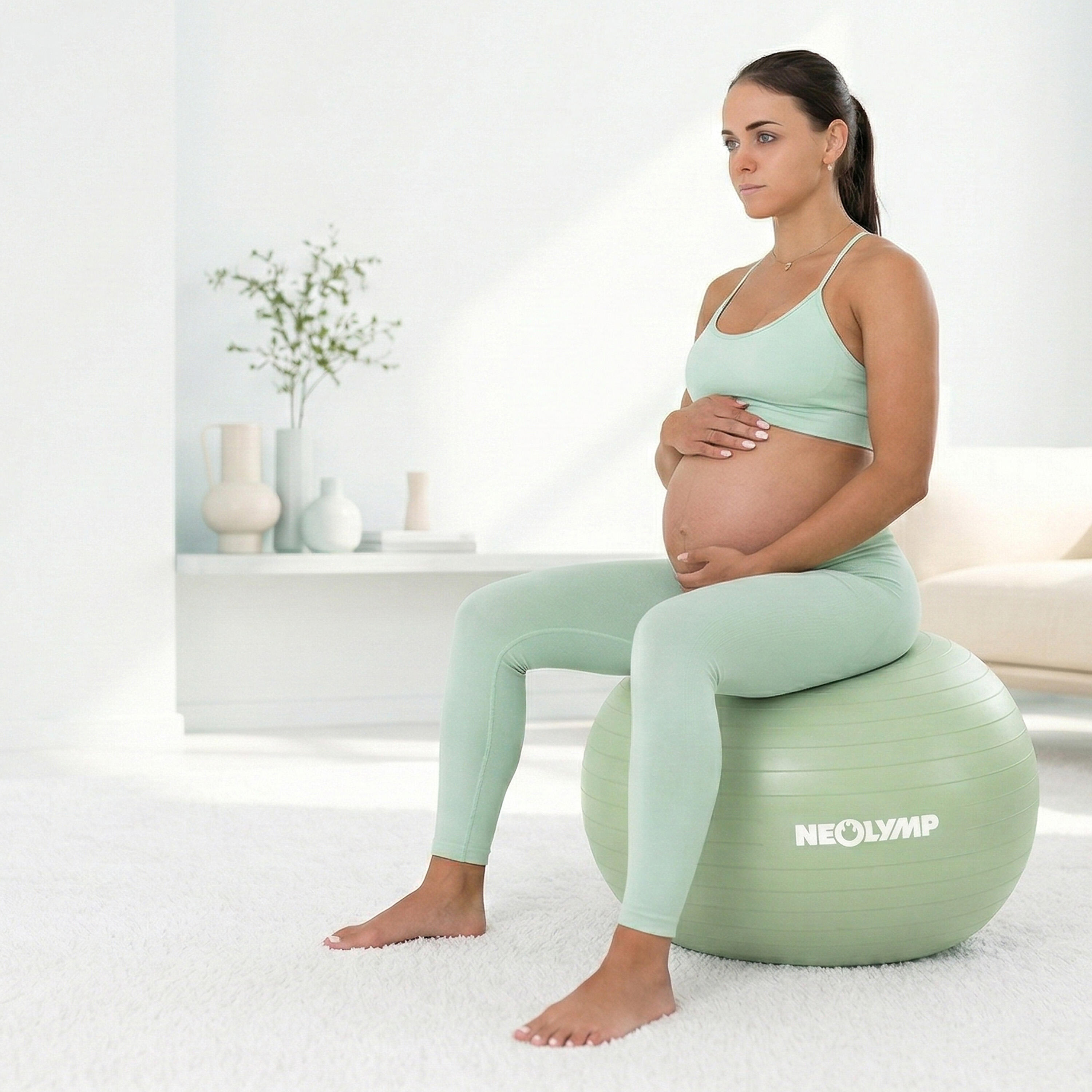 Gymnastikball Sitzball Büro ergonomisch – Anti-Burst bis 300 kg Erwachsene. L 6/6