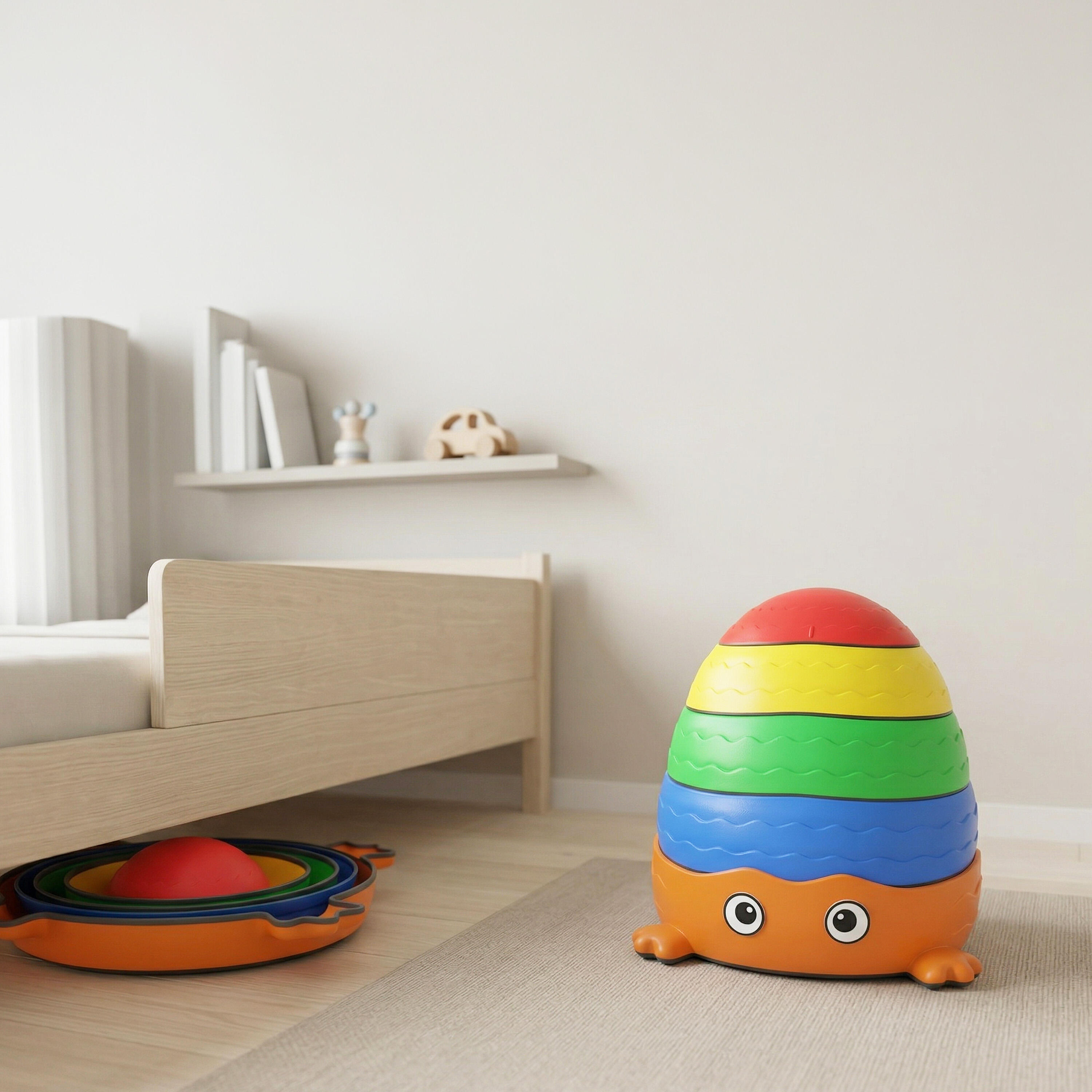 Balanciersteine 5er Set Stapelsteine Motorik Spielzeug für Kinder ab 1 Jahr 6/7