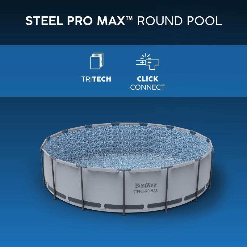 BESTWAY Piscine hors-sol sans accessoire steel Pro max ronde 488x488x122cm 2/6