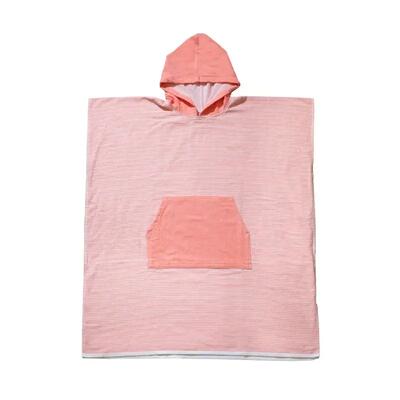 Surf poncho volwassenen fijne streep