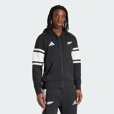 New zealand rugby leisurewear hoodie met lange ritssluiting
