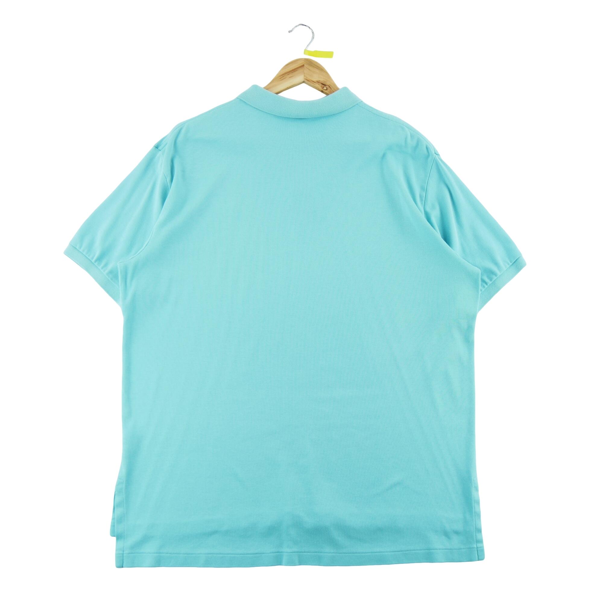 Seconde vie - Polo manches courtes Homme  Turquoise - Bon état 3/7