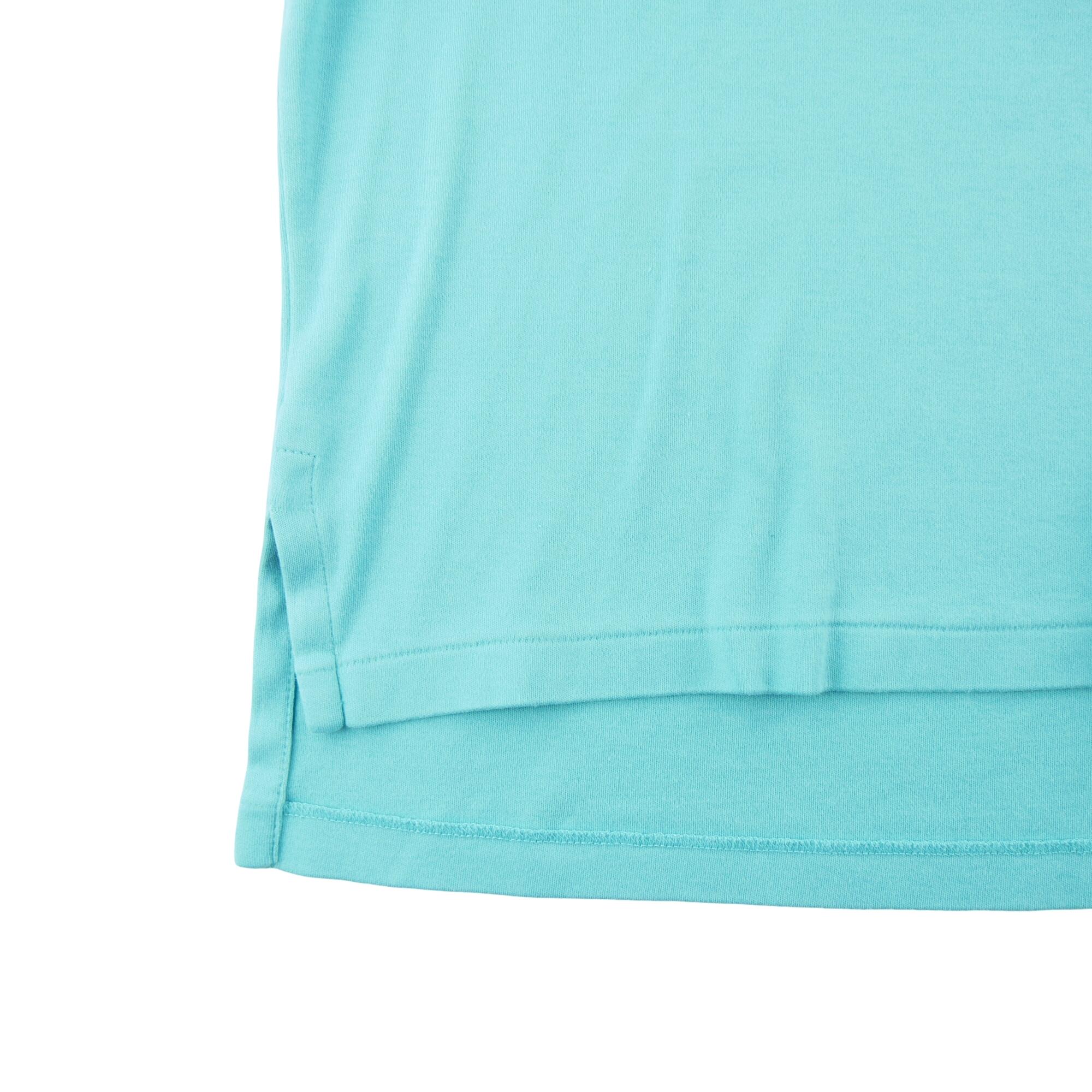 Seconde vie - Polo manches courtes Homme  Turquoise - Bon état 5/7