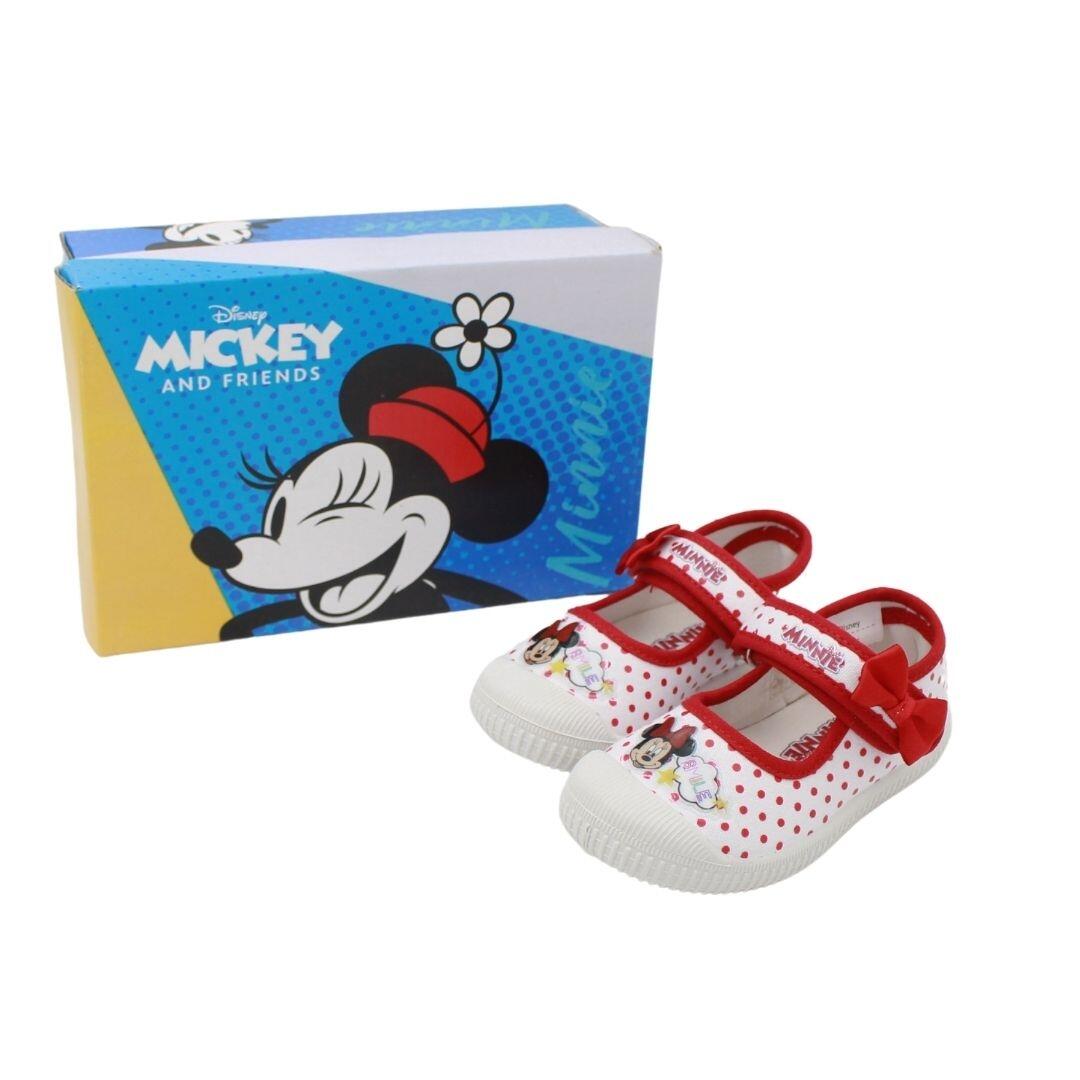 Ballerines blanches Minnie Mouse en toile 3/3