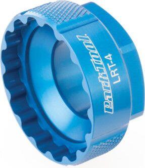 Demontage van de externe behuizing park tool lrt-4 voor shimano direct mount
