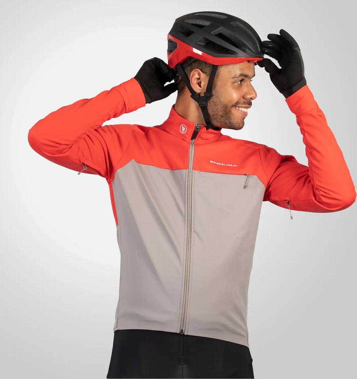 Endura Windchill II Long Sleeve Jacket Red / Grey 3/7