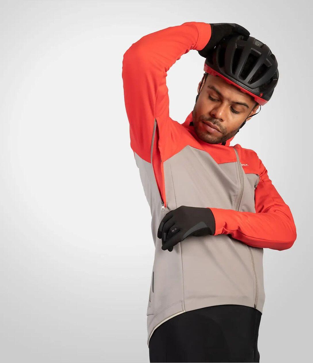 Endura Windchill II Long Sleeve Jacket Red / Grey 4/7