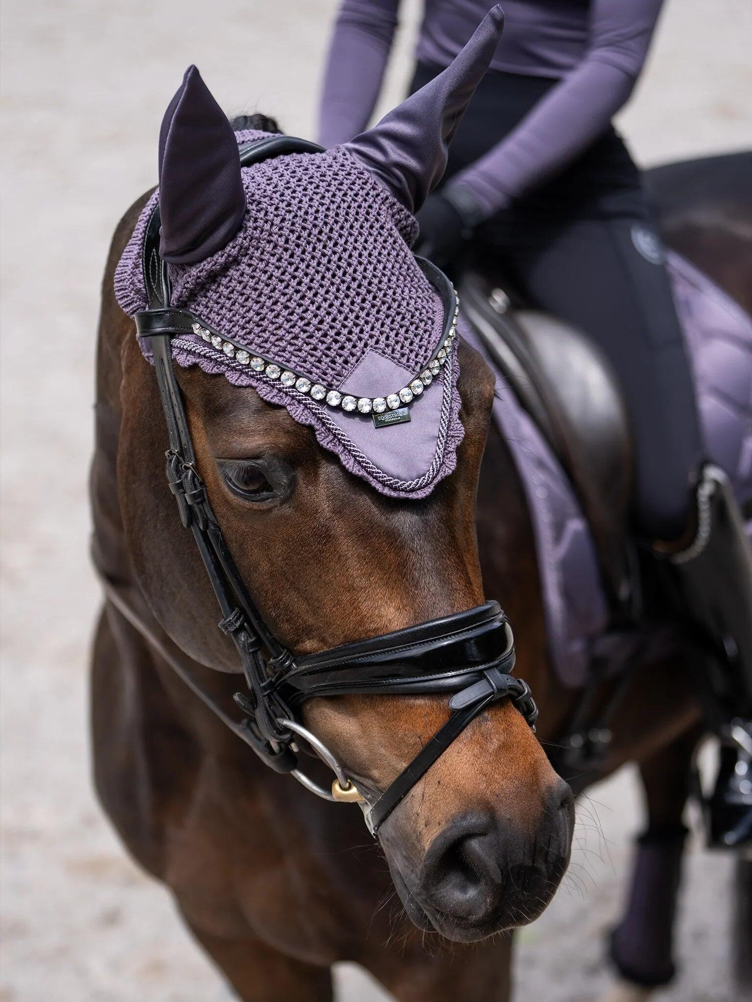 Bonnet anti-mouches Dark Violet - Equestrian Stockholm 1/2
