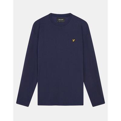 Effen t-shirt met lange mouwen lyle & scott
