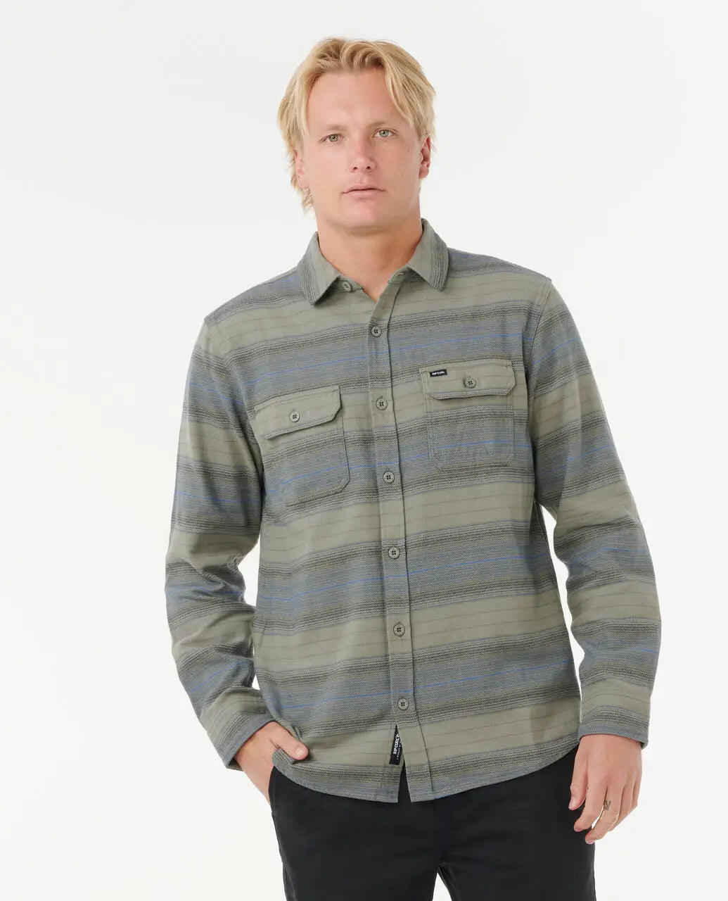 Rip Curl Line Up Flannel Shirt - Deep Cactus 1/7