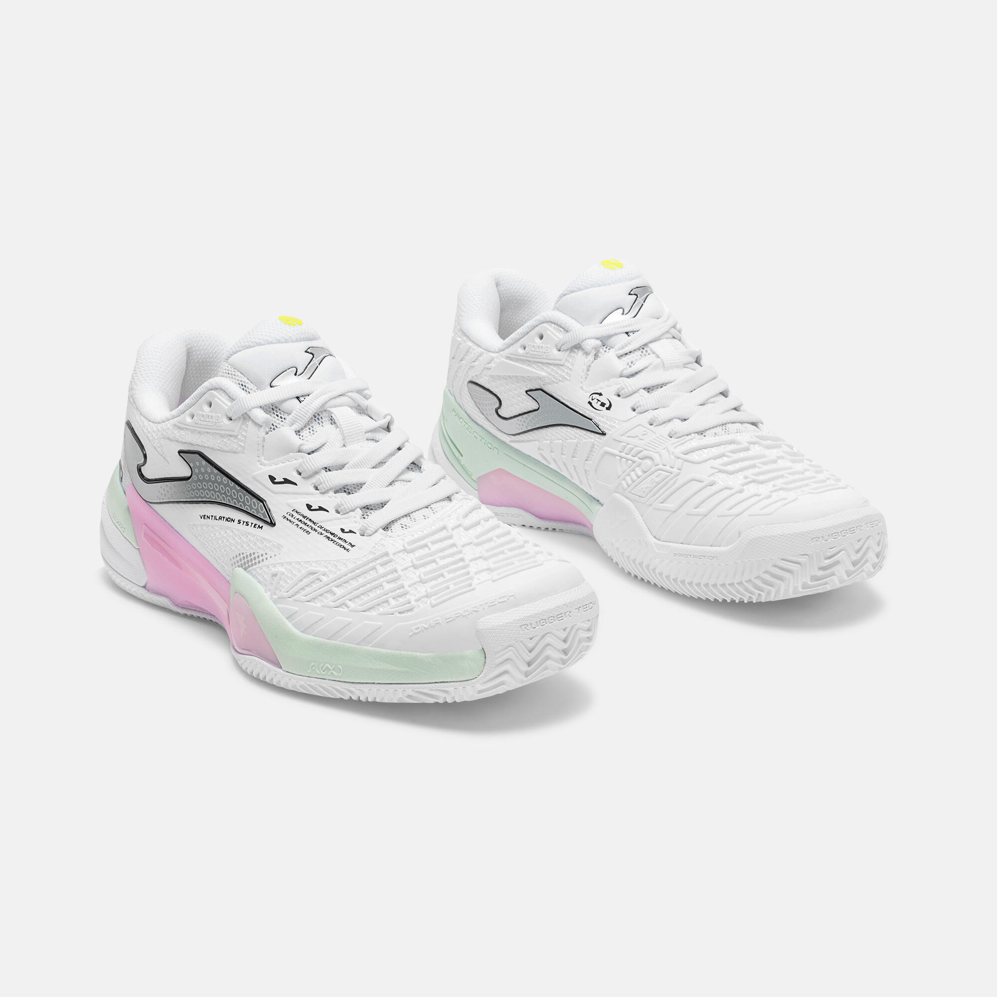 Zapatillas Pádel Mujer Joma Roland Lady 26 Blanco 3/5