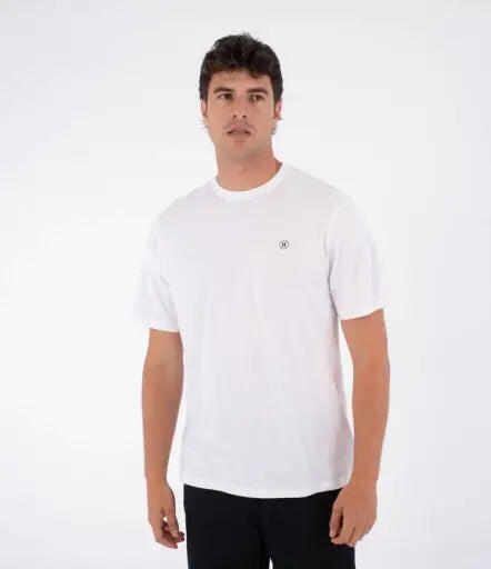 Hurley Tee Ss Printing Press Icon Circle - White
