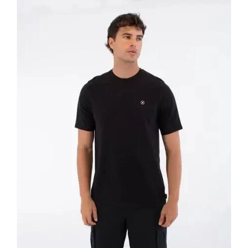 Hurley Tee Ss Printing Press Icon Circle - Black
