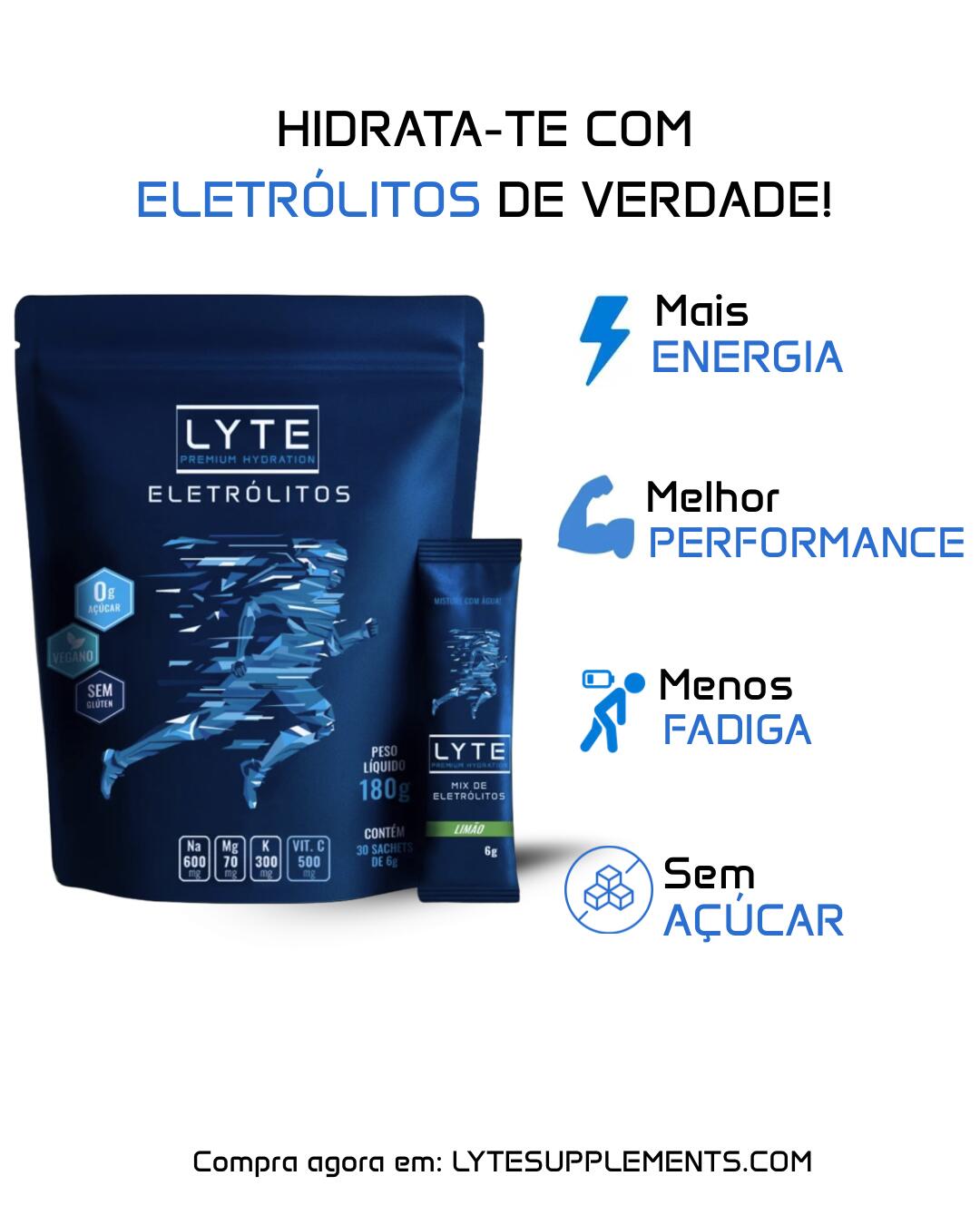 LYTE Eletrólitos Sem Açúcar Manga - 30 Saquetas 2/6