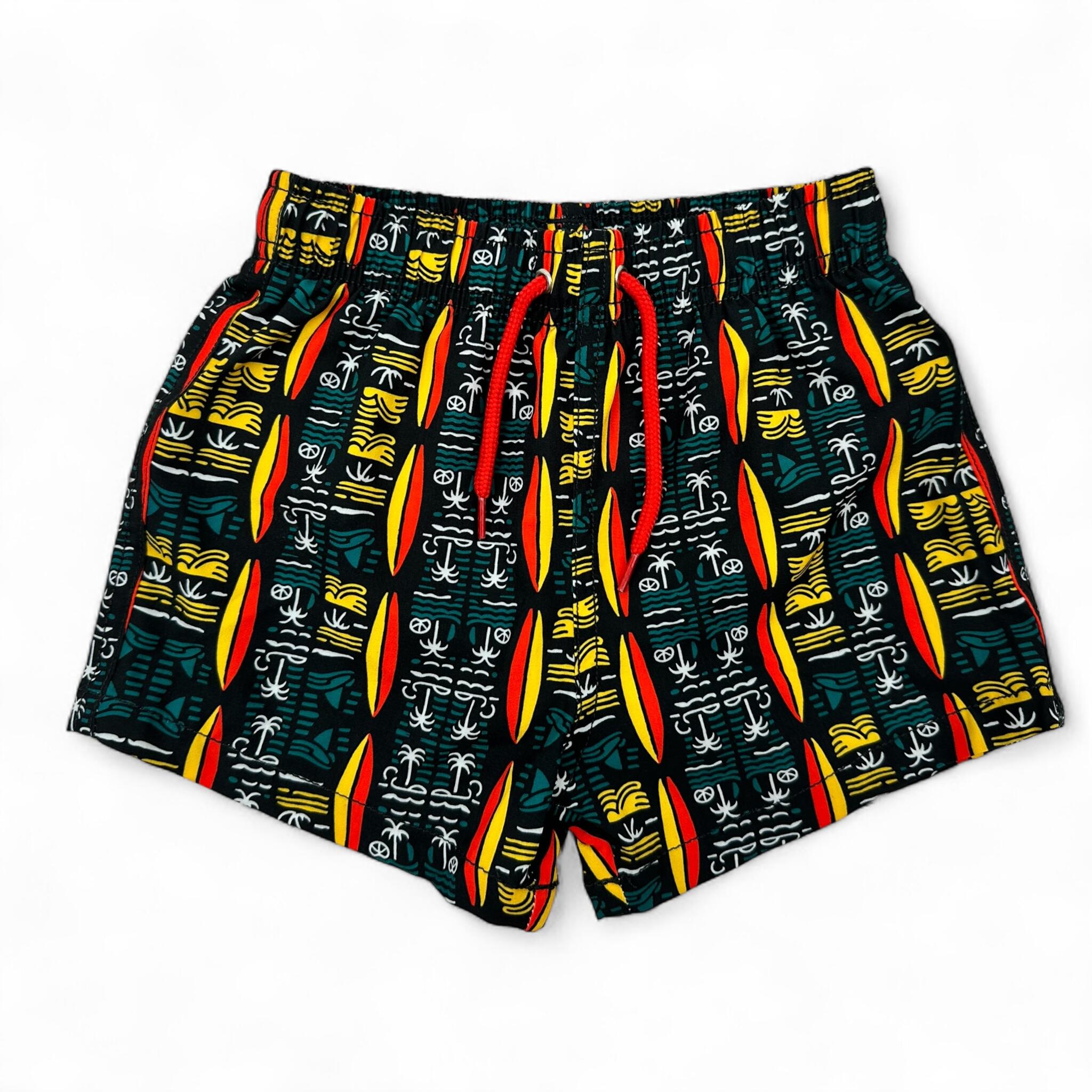Jungen Surfen/Schwimmen Boardshorts Premium Ozeanfreundlich Tribal Boards 5/7