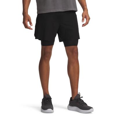 Heren korte broek under armour ua vanish elite 2in1 short-blk