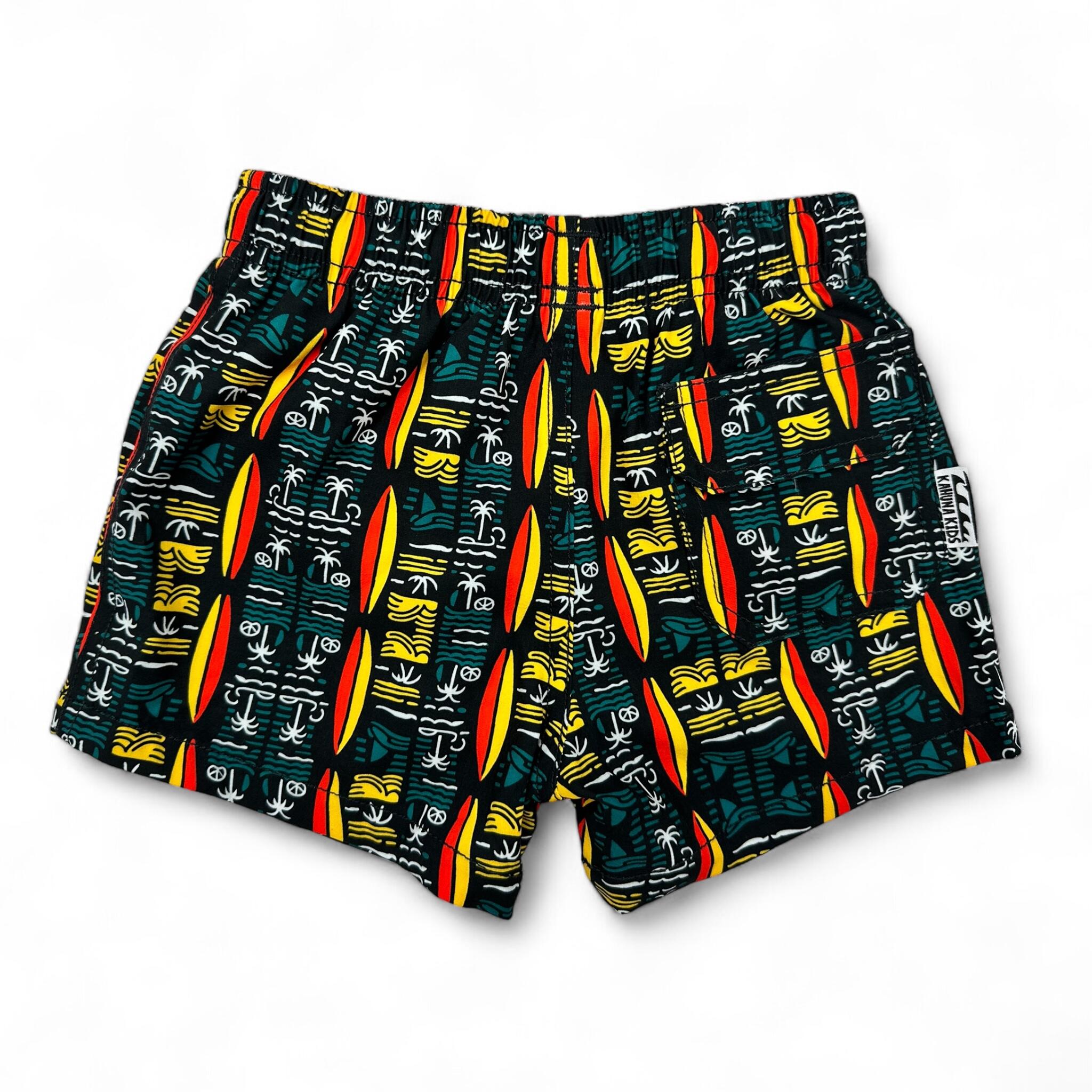 Jungen Surfen/Schwimmen Boardshorts Premium Ozeanfreundlich Tribal Boards 6/7