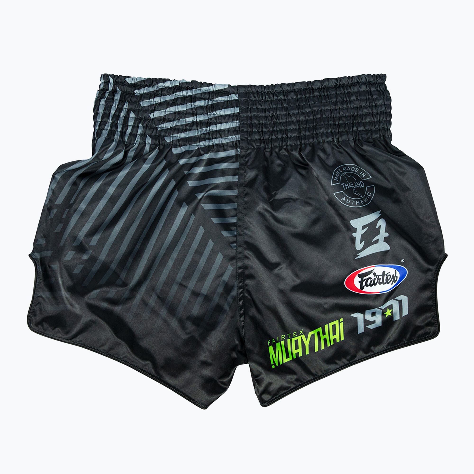 Calção Fairtex Muay Thai Racer BS1924 Preto/Verde M 2/3