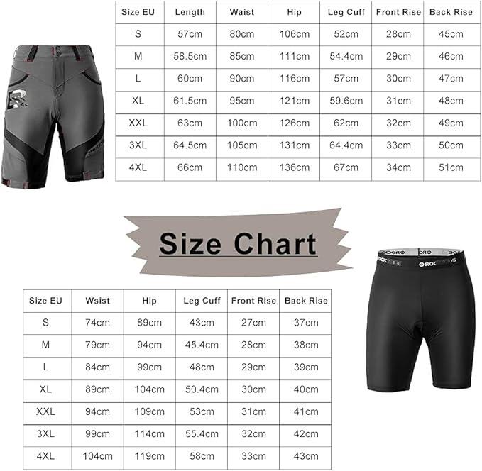 2-in-1 fietsbroek en bibshort set ROCKBROS 5/5