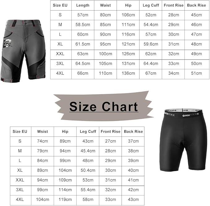 2-in-1 fietsbroek en bibshort set ROCKBROS 5/5