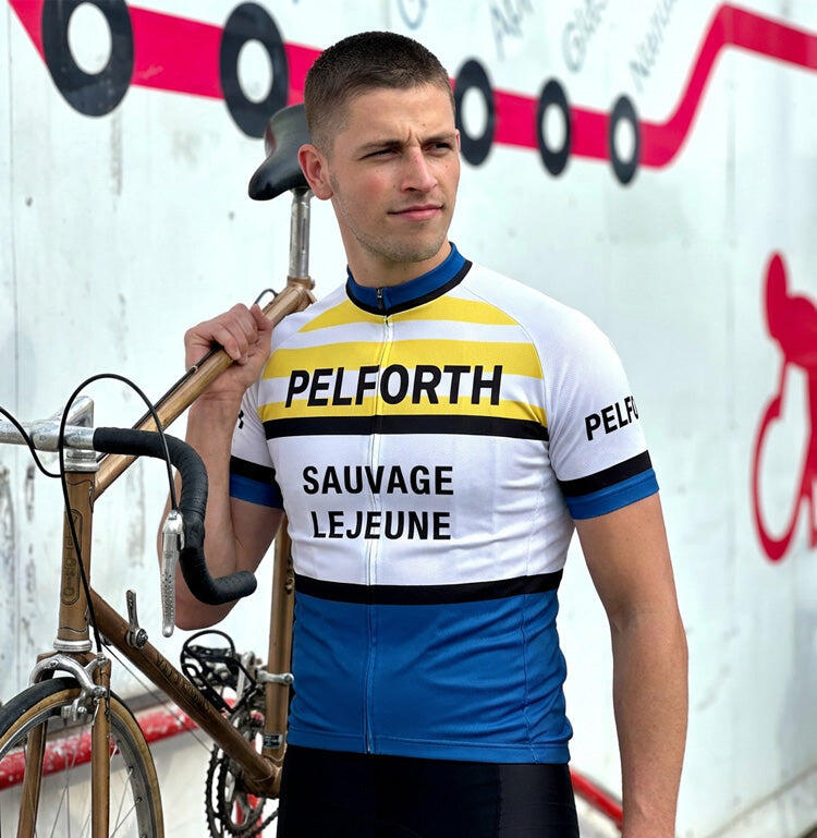 Maglia da ciclismo retrò Pelforth Lejeune - Gruppo Sportivo - M 3/5