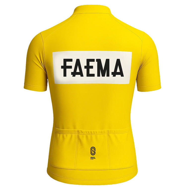 Maillot de cyclisme rétro Faema - Maillot jaune 1969  Gruppo Sportivo - XL 2/4