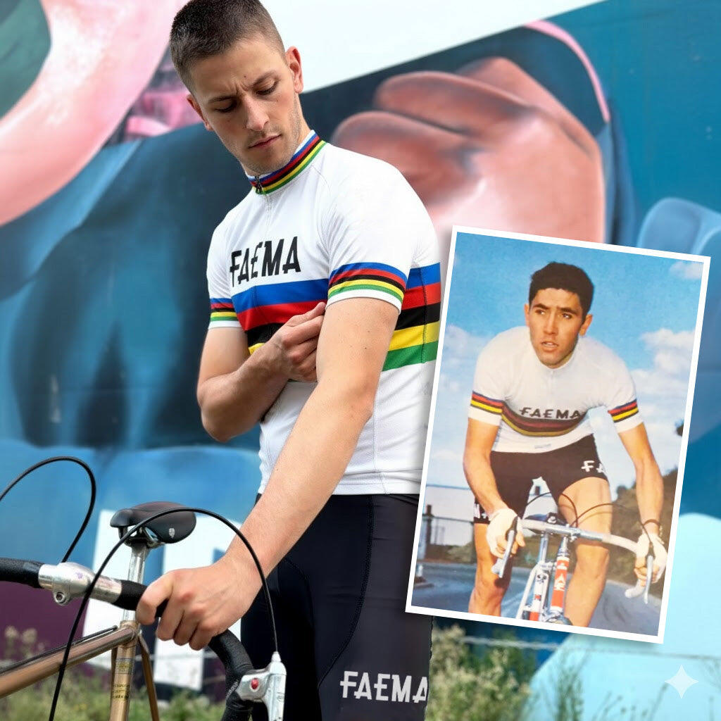 Retro-Radsport-Trikot Faema - Regenbogen  Gruppo Sportivo - L 3/5