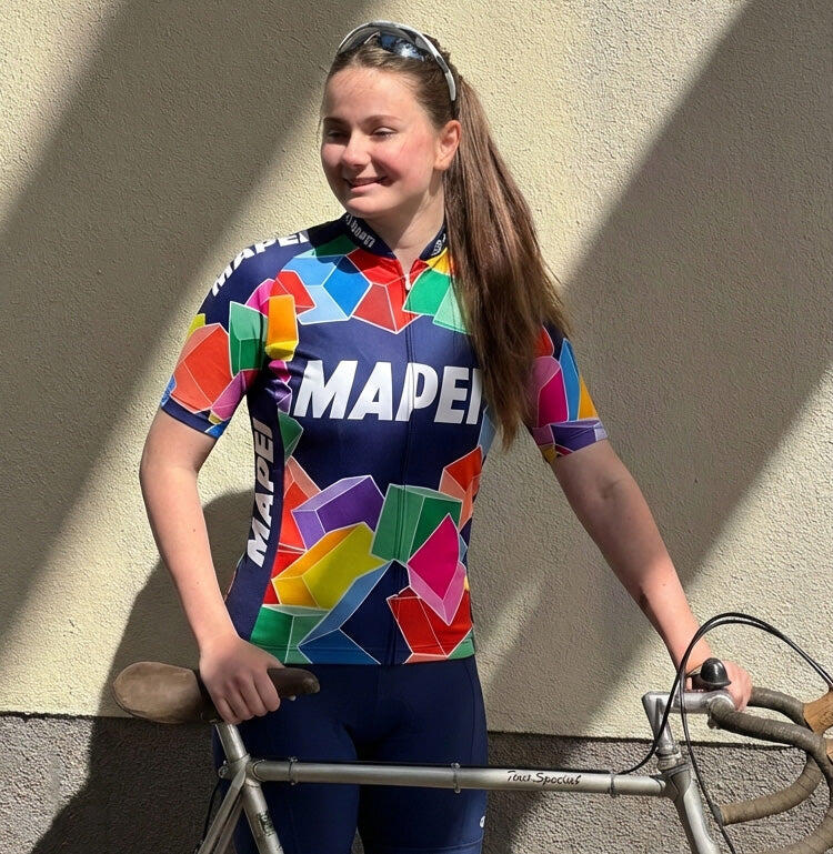 Retro-Radsport-Trikot für Damen Mapei - Mehrfarbig Gruppo Sportivo - L 3/5