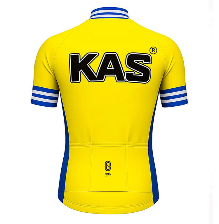 Retro-Radsport-Trikot Kas Kaskol - Gelb  Gruppo Sportivo - L 2/5