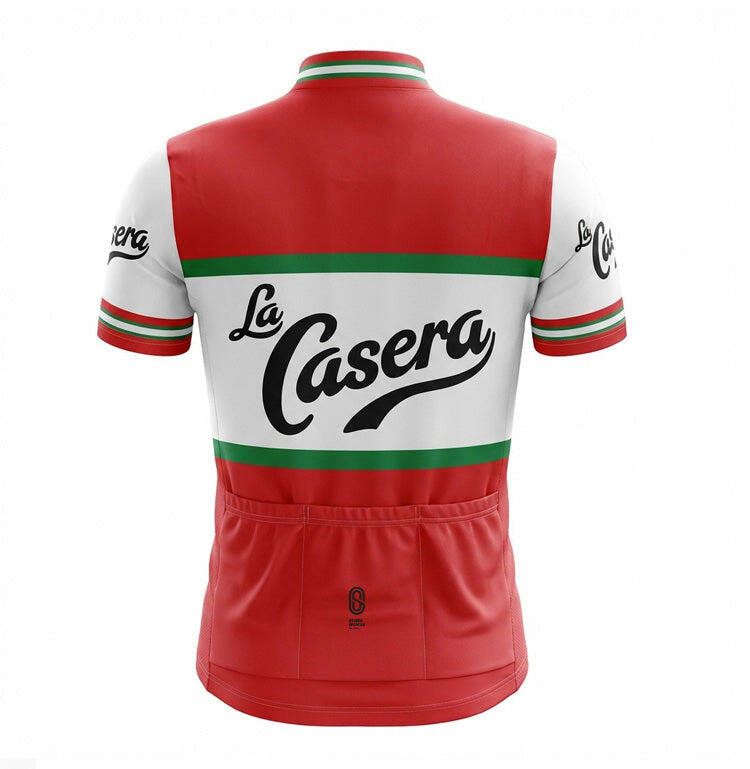Maglia da ciclismo retrò da donna La Casera - Rosso  Gruppo Sportivo - M 2/5